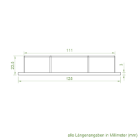 Set 11/L | Becker Adapter-Set für Achtkant-Stahlwelle SW 125 | für Becker Antriebe Serie L