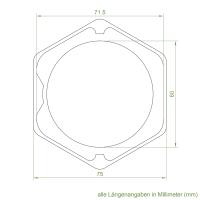 Set 5/L | Becker Adapter-Set für Sechskantwelle B 85 | für Becker Antriebe Serie L