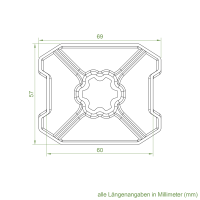 Set 5/L | Becker Adapter-Set für Sechskantwelle B 85 | für Becker Antriebe Serie L