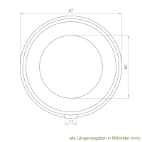 Set 7/L | Becker Adapter-Set für Rundrohr Ø 98 mm | für Becker Antriebe Serie L