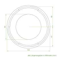 Set 9/L | Becker Adapter-Set für Rundrohr Ø 102 mm | für Becker Antriebe Serie L