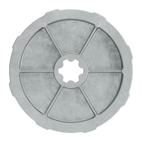 Technische Zeichnung des Laufrings für Rundrohr Ø 108 mm mit Bemaßung.