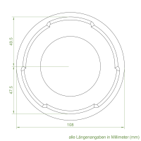 Set 10/L | Becker Adapter-Set für Rundrohr Ø 108 mm | für Becker Antriebe Serie L