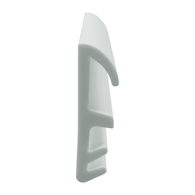3D Modell der Flügelfalzdichtung FF002 in weiß für seitliche Nuten.