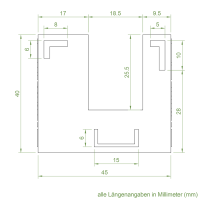 Einlauftrichter 50 x 45 mm | Sonderanfertigung