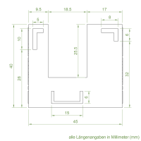 Einlauftrichter 50 x 45 mm | Sonderanfertigung