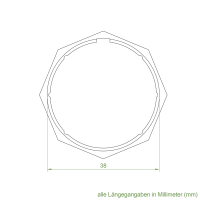 Geiger Rohrmotor Mitnehmer - Adapter | 8-kant-Welle 40 mm