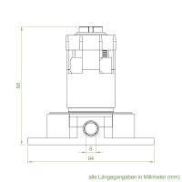 Geiger Kegelradgetriebe K129 | Untersetzung 4:1 | Freilauf links | für SW 40