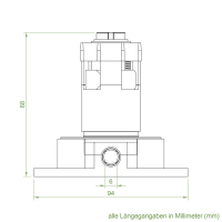 Geiger Kegelradgetriebe K130 | Untersetzung 4:1 | Freilauf rechts | für SW 40
