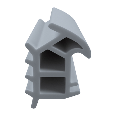3D Modell der Stahlzargendichtung SZ186 in grau für senkrechte Nuten zum Tüblatt.