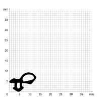 Zeichnung des Dichtungsprofils der Schlauchdichtung SL003.