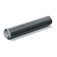 Aufgerollte X-Ready Bleitapete mit grau lackierter...