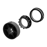 Technische Zeichnung von Adapter und Mitnehmer für...