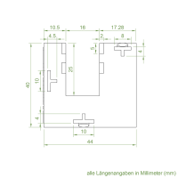 Einlauftrichter 45 x 40 mm | Sonderanfertigung