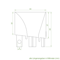 Einlauftrichter 45 x 40 mm | Sonderanfertigung
