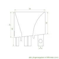 Einlauftrichter 45 x 40 mm | Sonderanfertigung
