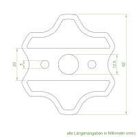 Geiger Adapterflansch für Slim.Tecline 35 mm Rohrmotor