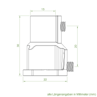 Geiger Kupplungsstück | Zinkdruckguss | 8 mm Innensechskant | mit zwei Klemmschrauben