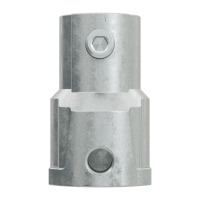 Geiger Kupplungsstück | Zinkdruckguss | 10 mm Innensechskant | mit einer Klemmschraube