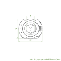 Geiger Kupplungsstück | Zinkdruckguss | 10 mm Innensechskant | mit einer Klemmschraube