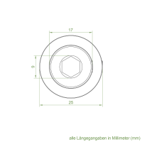 Geiger Kupplungsstück | Stahl | 12 mm Innenvierkant | mit zwei Klemmschrauben