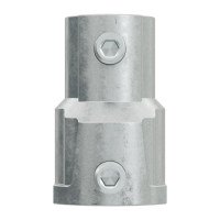 Geiger Kupplungsstück | Zinkdruckguss |  flache Nut 4,5 mm | mit zwei Klemmschrauben