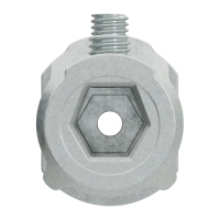 Geiger Kupplungsstück | Zinkdruckguss |  flache Nut 4,8 mm | mit zwei Klemmschrauben