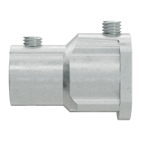 Geiger Kupplungsstück | Zinkdruckguss |  flache Nut 4,8 mm | mit zwei Klemmschrauben