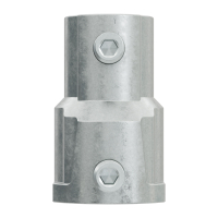 Geiger Kupplungsstück | Zinkdruckguss |  flache Nut 4,8 mm | mit zwei Klemmschrauben