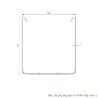 Geiger Raffstoreantrieb Universalbefestigungskit |  Achshöhe 29,5 |  Kopfschiene 51 x 56 mm |  bis 20 NM