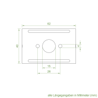 Geiger Raffstoreantrieb Universalbefestigungskit |  Achshöhe 29,5 |  Kopfschiene 51 x 56 mm |  bis 20 NM