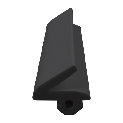 3D Modell der Lippendichtung LP025 in schwarz für Fenster.