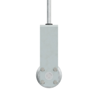 Geiger Schwimmbadgetriebe SBG07 |  4,4:1 | Abtrieb 15 mm | Zapfen 15 x 78 mm Niro | Kurbel montiert | Getriebehalter verzinkt