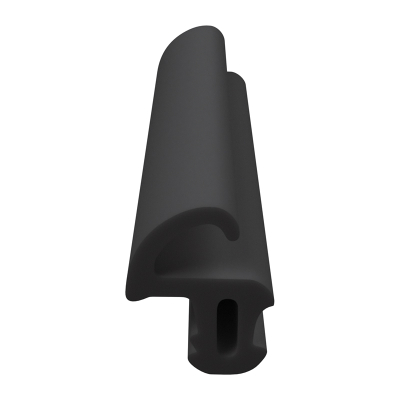 3D Modell der Lippendichtung LP026 in schwarz für Fenster.
