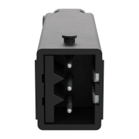 Geiger | Hirschmann- Verbinder 3- polig STAS3- Stecker | schwarz