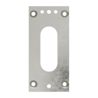 Geiger Unterlegplatte - UP1 | 40 x 85 x 2 mm | luftdicht | glanzvernickelt | für Gelenklager 22 x 85 mm Grundplatten