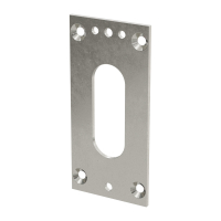 Geiger Unterlegplatte - UP2 | 40 x 85 x 2 mm | glanzvernickelt | für Gelenklager 22 x 85 mm Grundplatten
