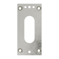Geiger Unterlegplatte - UP2 | 40 x 85 x 2 mm | glanzvernickelt | für Gelenklager 22 x 85 mm Grundplatten