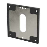 Geiger Unterlegplatte - UP5 | 85 x 85 x 2 mm | luftdicht | glanzvernickelt | für Gelenklager 22 x 85 mm Grundplatten