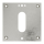 Geiger Unterlegplatte - UP5 | 85 x 85 x 2 mm | luftdicht | glanzvernickelt | für Gelenklager 22 x 85 mm Grundplatten