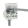 Geiger Versatz - Gelenklager 90° - G123 | Grundplatte 53 x 65 mm | Links | Kurbelzapfen 11,9 mm | 6 mm Vierkant 300 mm