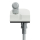 Geiger Versatz - Gelenklager 90° - G121 | Luftdicht | Grundplatte 53 x 65 mm | Links | Kurbelzapfen 11,9 mm | 6 mm Vierkant 300 mm