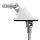 Geiger Versatz - Gelenklager 90° - G121 | Luftdicht | Grundplatte 53 x 65 mm | Links | Kurbelzapfen 11,9 mm | 6 mm Vierkant 300 mm