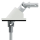 Geiger Versatz - Gelenklager 90° - G121 | Luftdicht | Grundplatte 53 x 65 mm | Links | Kurbelzapfen 11,9 mm | 6 mm Vierkant 300 mm