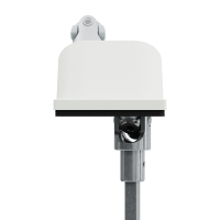 Geiger Versatz - Gelenklager 90 ° - G130  | Luftdicht | Grundplatte 53 x 65 mm | Rechts | Kurbelzapfen 11,9 mm | 6 mm Vierkant 300 mm