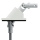 Geiger Versatz - Gelenklager 90 ° - G130  | Luftdicht | Grundplatte 53 x 65 mm | Rechts | Kurbelzapfen 11,9 mm | 6 mm Vierkant 300 mm