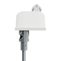 Geiger Versatz - Gelenklager 90° - G120 | Grundplatte 53 x 65 mm | Links | Kurbelzapfen 11,9 mm | 6 mm Sechskant - Länge 300 mm