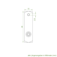 Geiger Vierkant 12 x 12 mm | für SOLIDline-KS- COM-SIC-SOC Motorkopf | inkl. Splint
