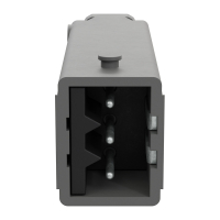Hirschmann- Verbinder 3- polig STAS3- Stecker | grau