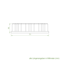 Elero Adapter-Mitnehmer-Set | Achtkant-Stahlwelle SW 70 | für Elero RevoLine L Antriebe (Vorgänger von Artikelnummer 141120)
